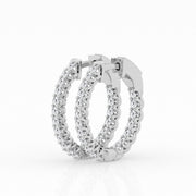 2.50 carat total Lab Grown Diamond Hoops