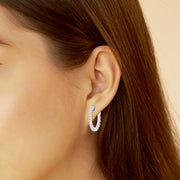 2.50 carat total Lab Grown Diamond Hoops