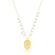 Medallion Yellow Gold Necklace