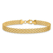 14kt Yellow Gold  Polished Fancy Link Bracelet