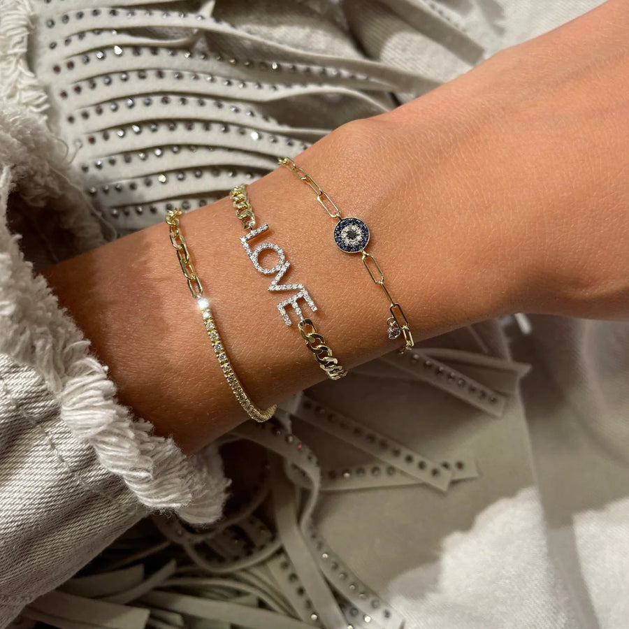 Half & Half Diamond Bracelet