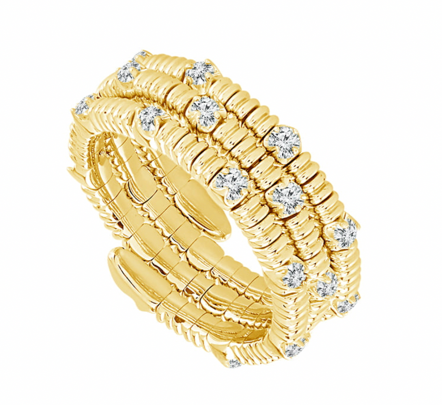 14kt Yellow Gold Flex Ring .25 Carat