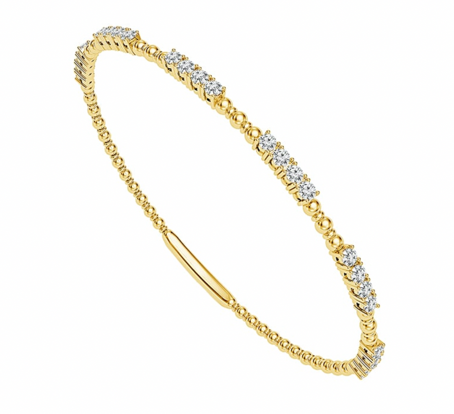 Flex Diamond Station Bangle