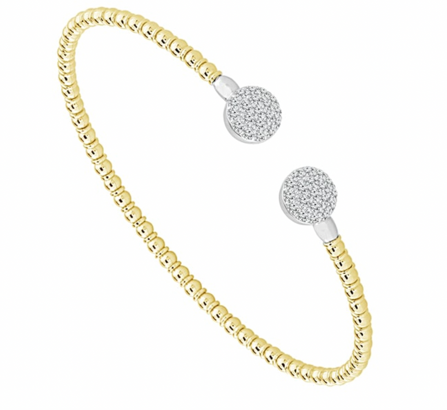 Flex Diamond Cluster Bangle