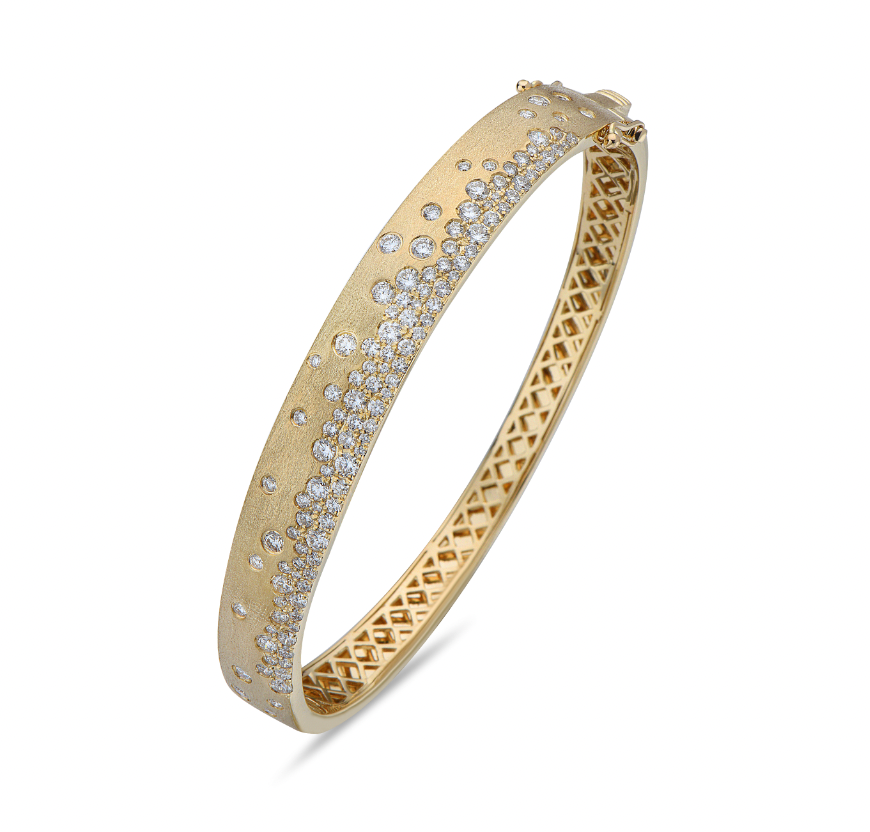 1.88 Carat Diamond Confetti Diamond Bangle