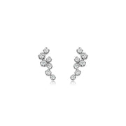 White Gold Connecting Diamond Studs