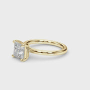 Low Set Princess Cut Solitaire