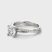 Twisted Diamond Band Setting