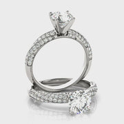 Twisted Pave Diamond Setting