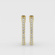 2.50 carat total Lab Grown Diamond Hoops