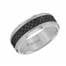 11-2675C  8mm tungsten black carbon inlay