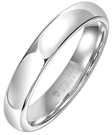 Triton 11-3616 5MM White Tungsten Wedding Band