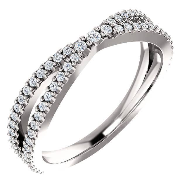 Contour diamond wedding band 0.33 carat