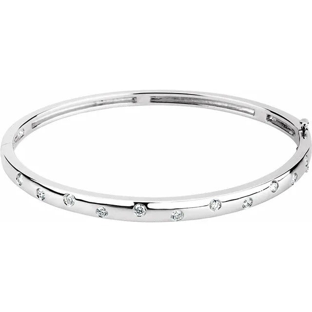 0.50 Carat Diamond Bangle Bracelet