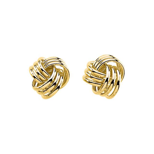 14kt Yellow Gold Knot Earrings