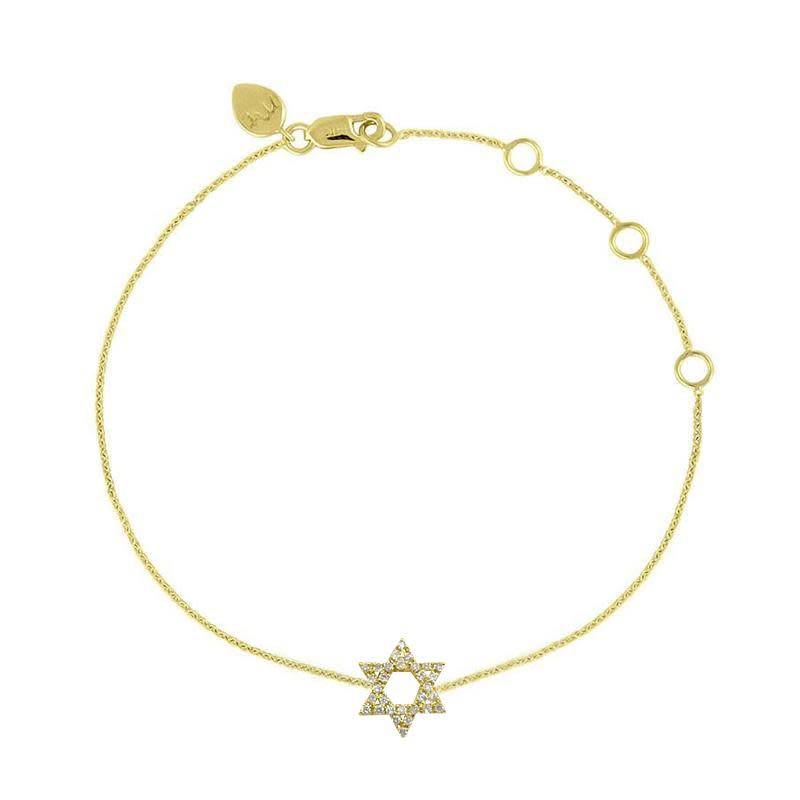 Star of David Diamond Bracelet