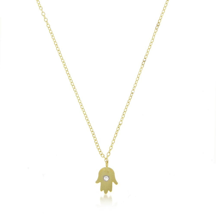 Gold Hamsa Hand Necklace