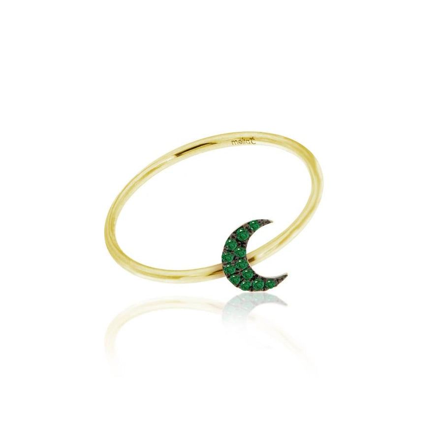 Essential Emerald Moon Ring