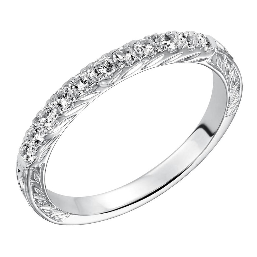 33-9125 14kt white gold diamond band