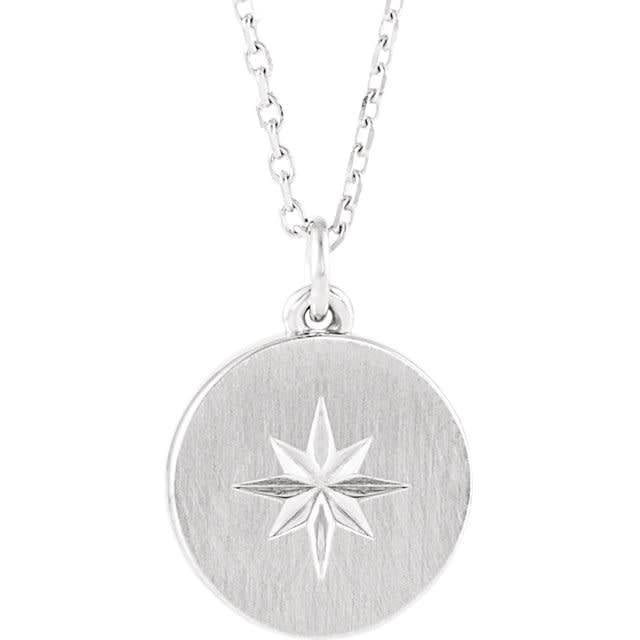 14kt gold starburst necklace