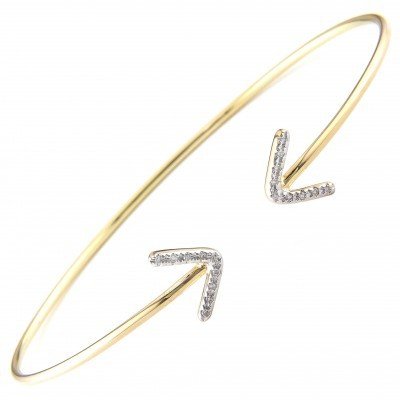 Lau Diamond Arrow Open Bangle