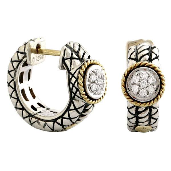 ACE95 pave circle hoops