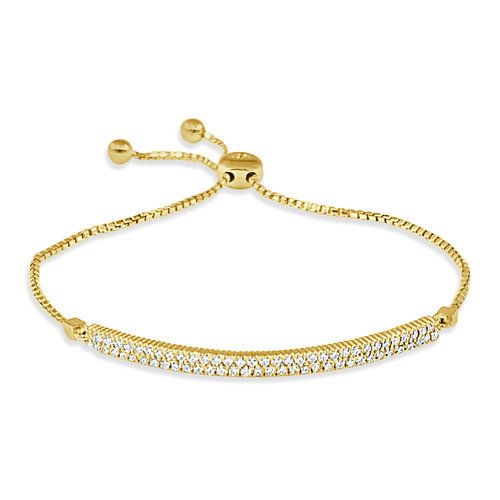 B263 Diamond Bolo Bracelet