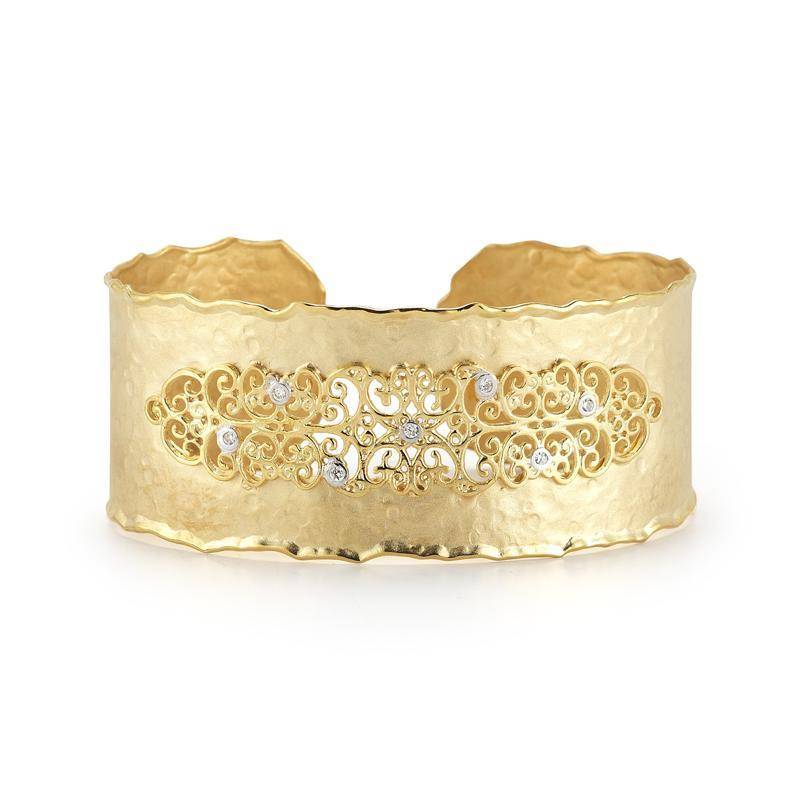 BIR405Y Filigree cuff bracelet