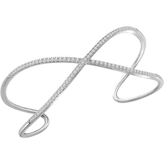 652350 Criss Cross Cuff Bracelet