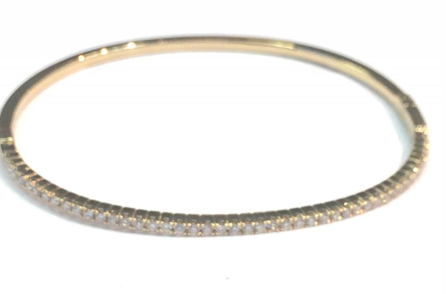 18kt Yellow Gold Diamond Bangle Bracelet