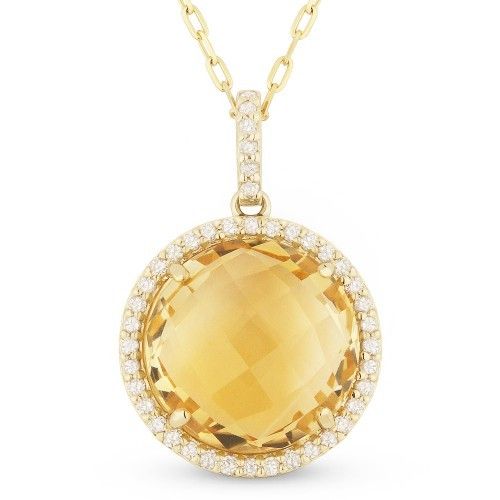 DN3881 citrine necklace