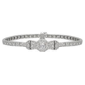 18kt White Gold and Diamond Tennis Bracelet