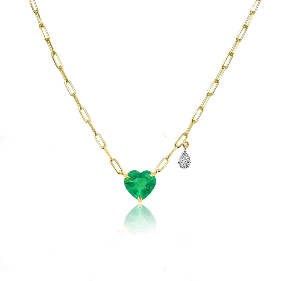 Emerald Heart Necklace