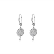 Drop Diamond Earrings with Bezels