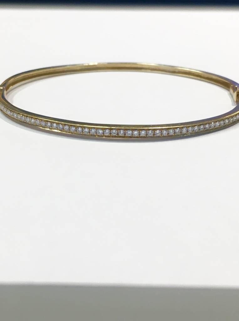 BNG11641 .54 ct tw 14kt yg dia bangle