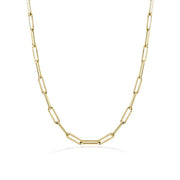 14kt Yellow Gold Paperclip Layering Necklace