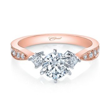 LC0751 Rose Gold Diamond Accent Setting