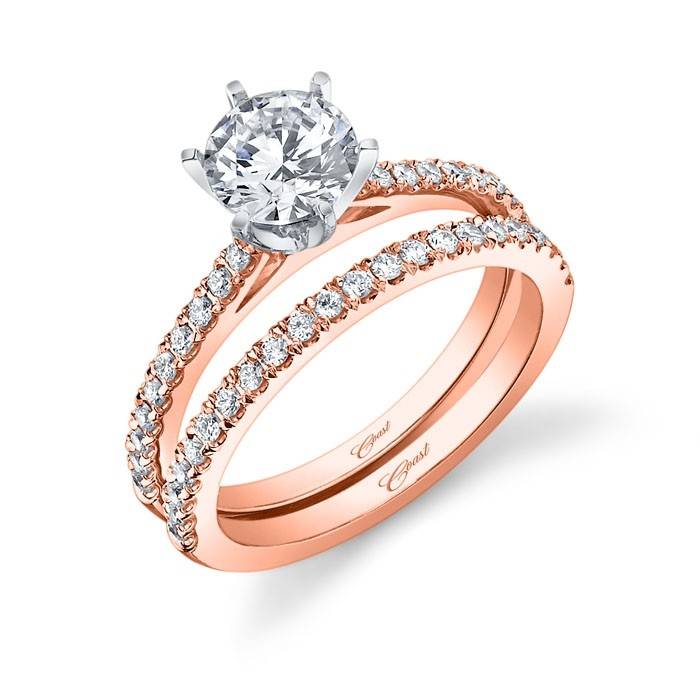 LC5250 Rose Gold Prong Setting