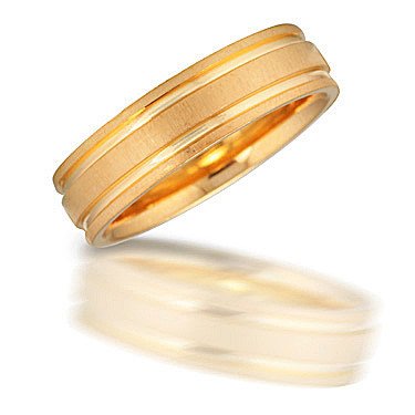 N00907 yellow gold band