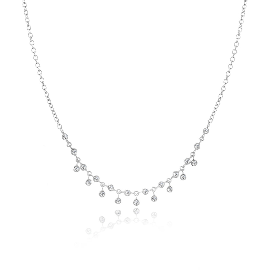 N12543 Diamond Bezel Necklace