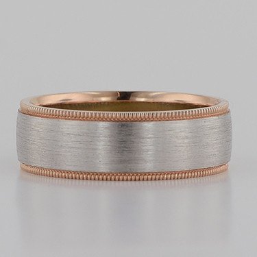 NT16705 FPFW  14K 7mm two toned wedding band