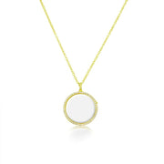 14kt Gold Shaker Pendant & Chain