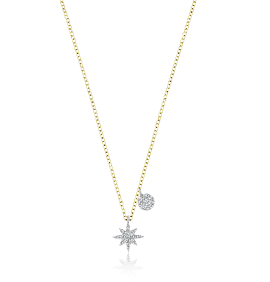 N11967 Starburst Diamond Necklace