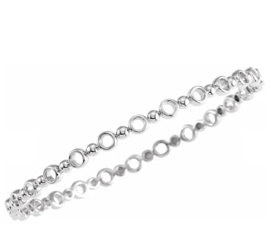 BRC789 Silver Geometric Bracelet