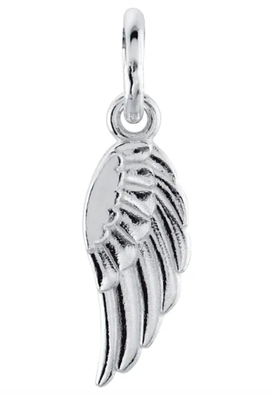 Silver Angel Wing Charm