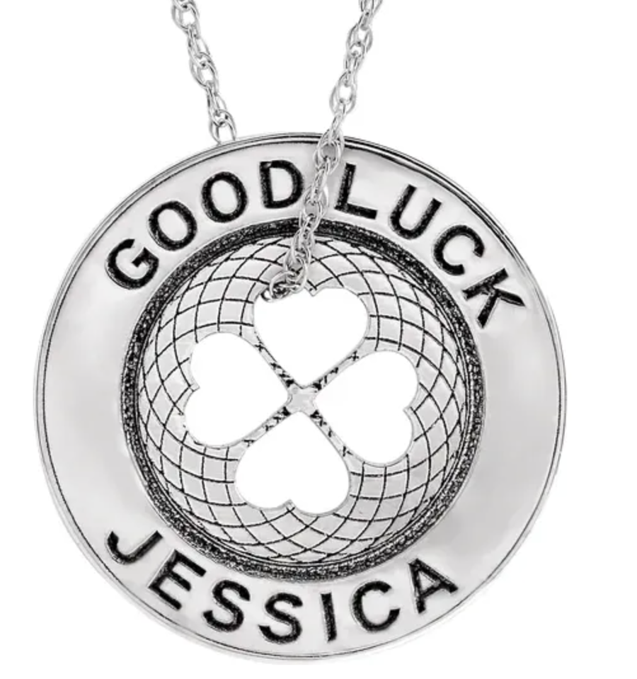 Engravable Good Luck Token Necklace